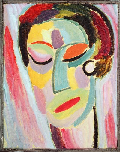 Geschlossene Augen von Alexej von Jawlensky